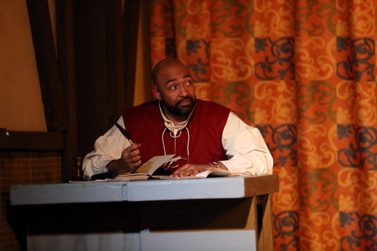 Jelani Julyus on stage in The Book of Will