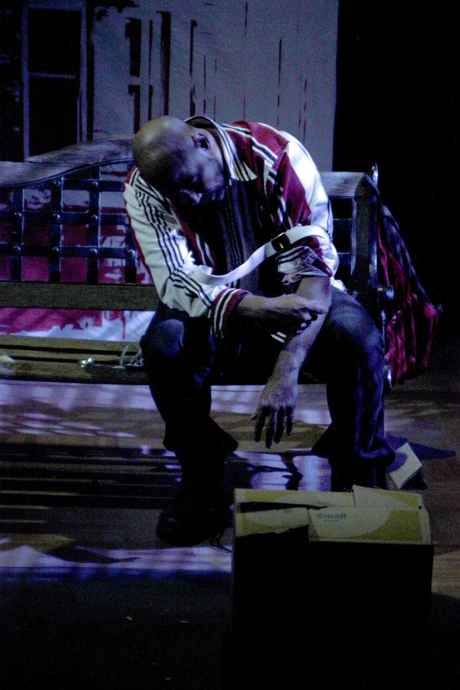 Jelani Julyus on stage in Tad in 5th City