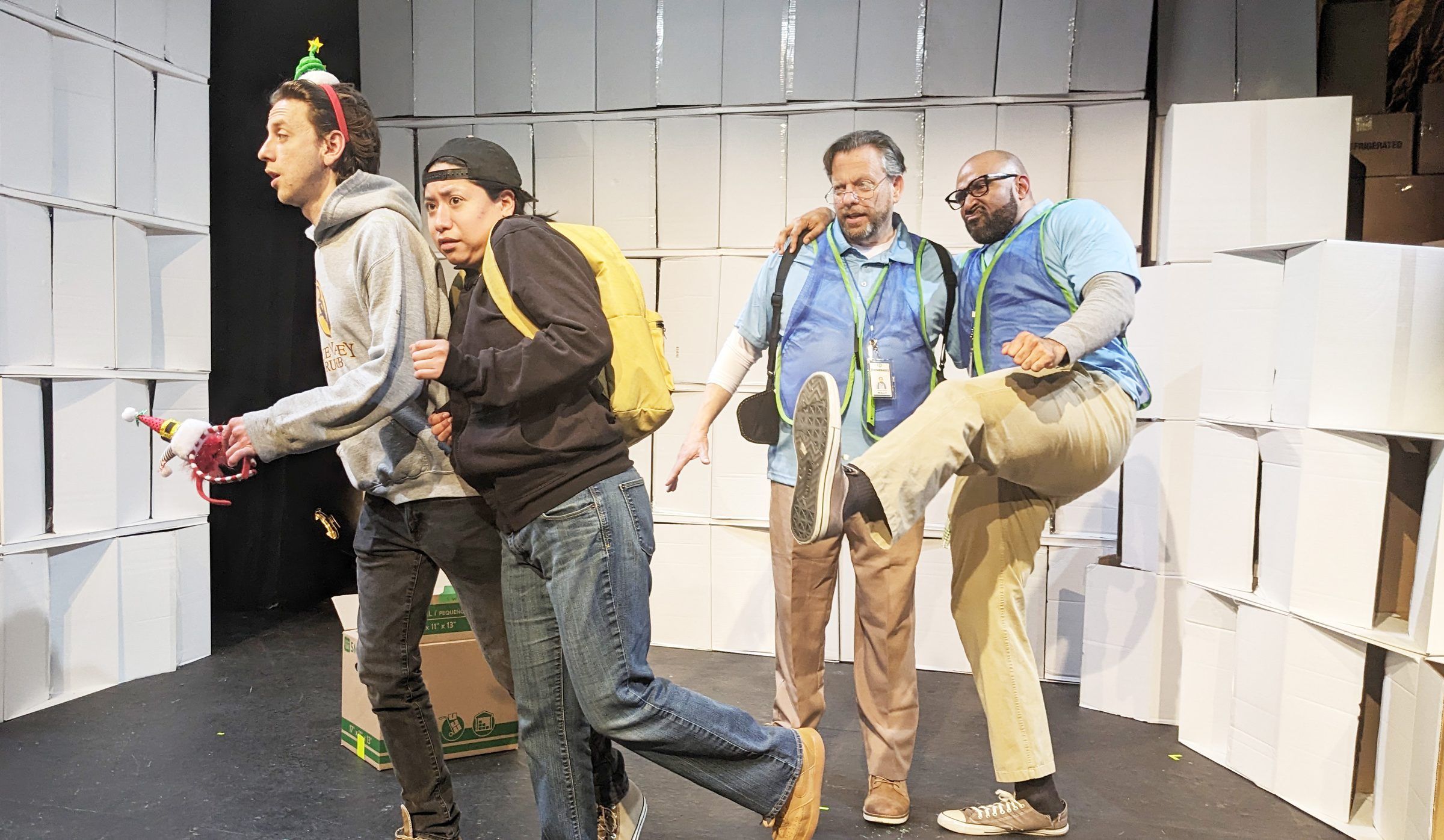 Jelani Julyus on stage in In the Back/On the Floor